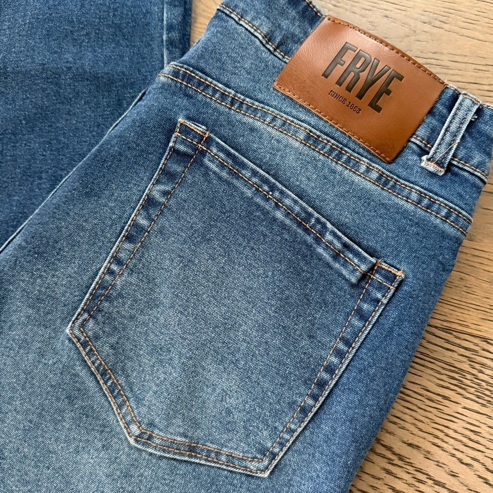 Frye High Rise Straight Leg Jeans - Picture 7 of 12